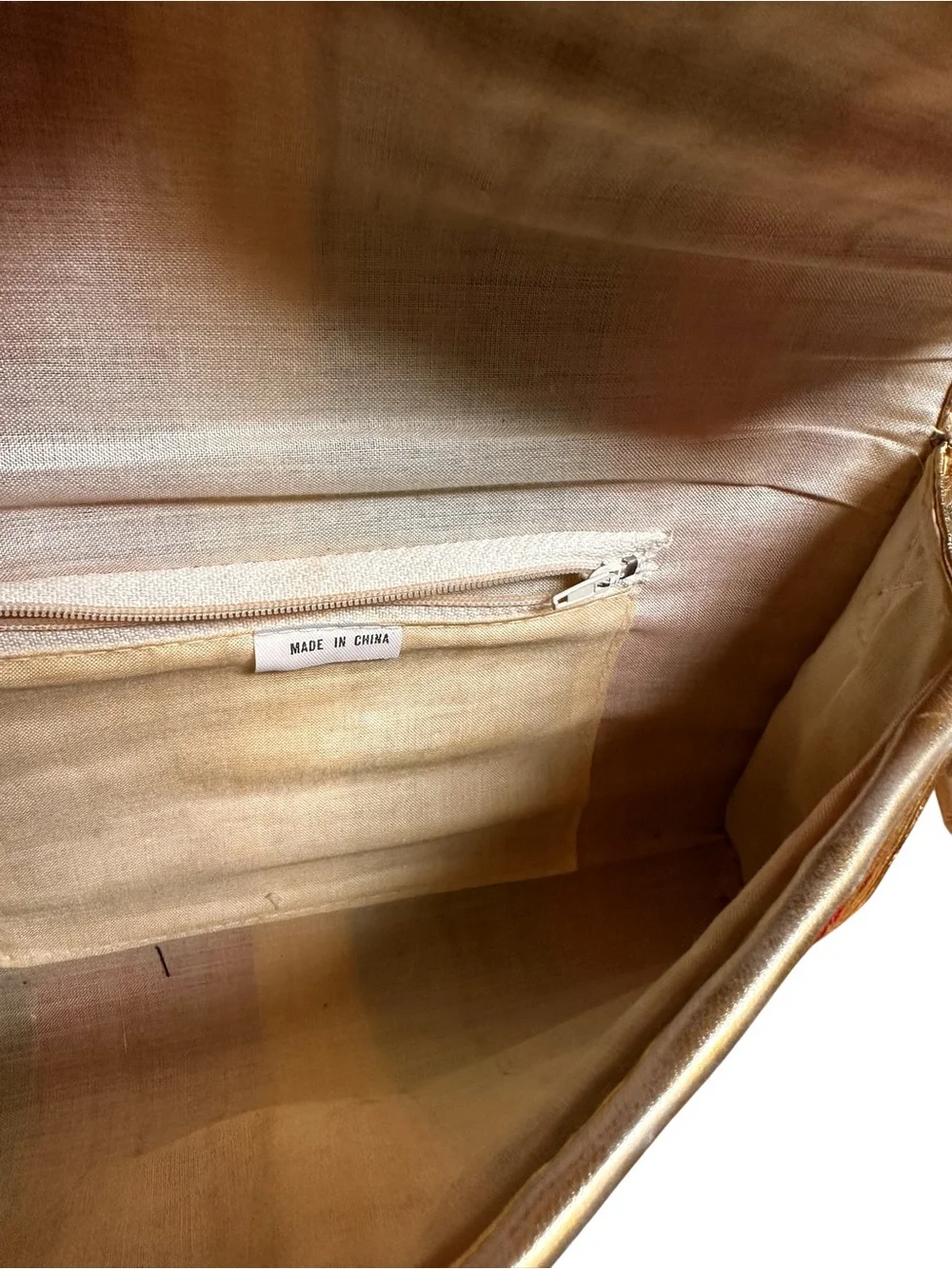 Vintage Rainbow &  Gold Woven Raffia Straw Envelope Clutch Resort